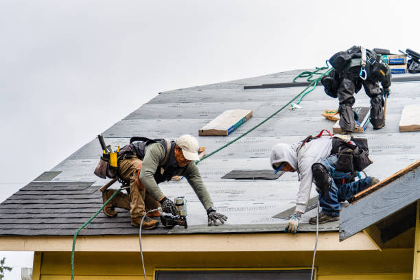 Professional Roofing technician working in Creola, OH